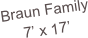 Braun Family
7’ x 17’