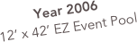 Year 2006
12’ x 42’ EZ Event Pool